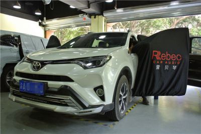 重庆道声丰田RAV4音响改装升级，换装喇叭提升音质